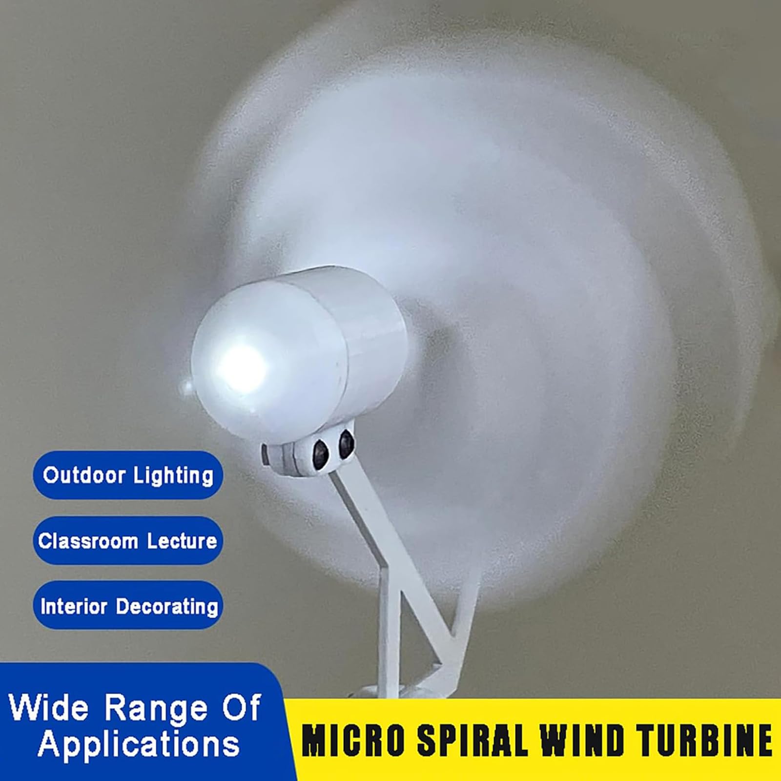 Generador De Viento Micro Espiral, Generador De Turbina Eólica De Bricolaje, Turbina Eólica Vertical 1-12 V Genera Electricidad, para Material Didáctico, Experimentos Científicos