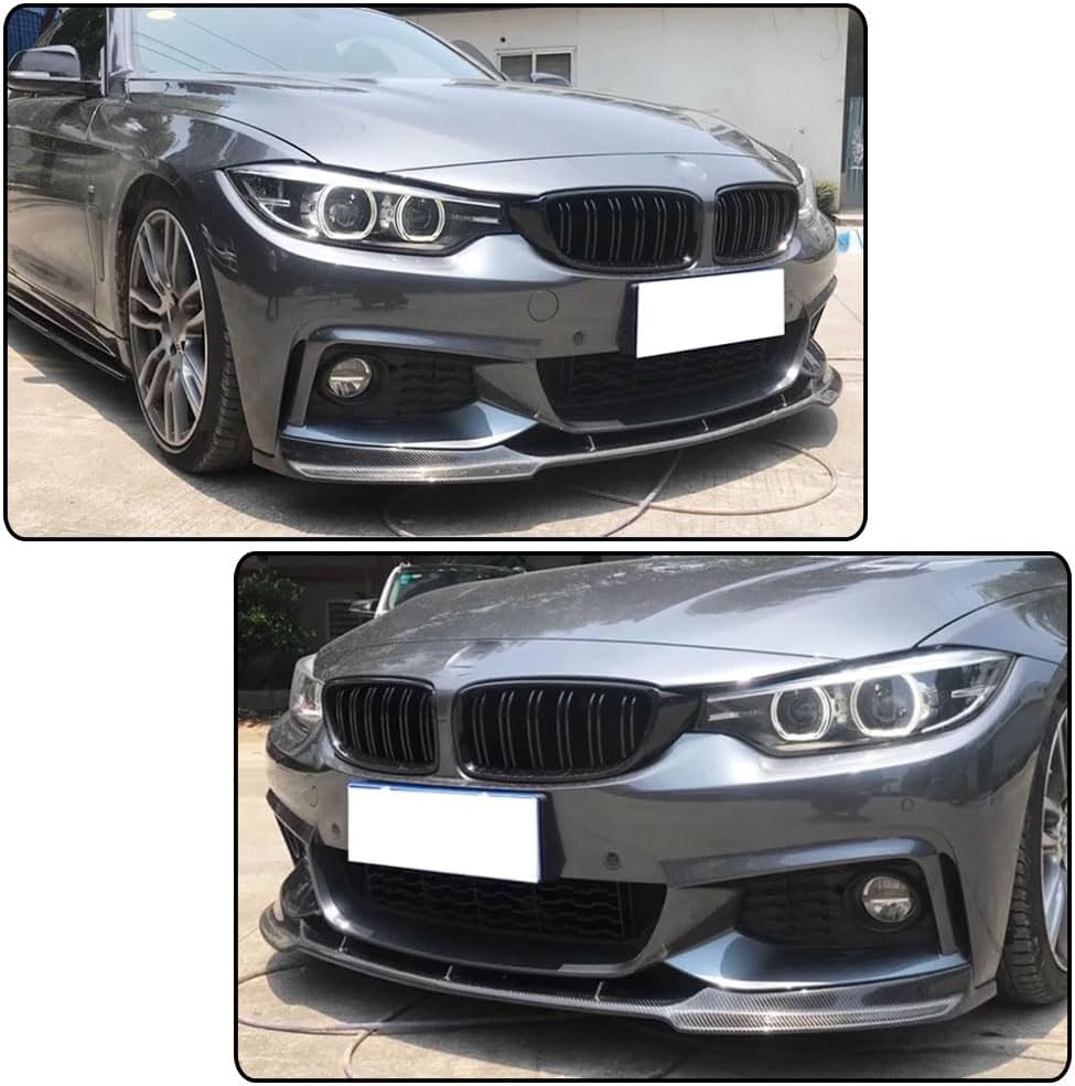 Carbon Fiber Front Bumper Lip Compatible with BMW 4 Series F32 F36 M Sport 2Door 4Door 2014-2019 420i 428i 435i 440i Chin Spoiler Splitter Protector Factory Outlet