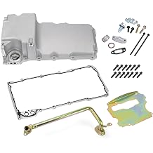 302-1 LS Swap Oil Pan Kit for GM LS1 LS6 LS2 LS3 LSX 4.8L 5.3L 6.0L 6.2L GEN III & GEN IV V8 1955-1987 Aluminum Low Profile Kit Tube May not fit All Listed Models, Manual Angle Adjustment Required