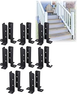 16-Pack Adjustable Wooden Fence Bracket, High-Strength Material, Flexible Installation,for 1.5”x1.5“,2”x2“,2”x4“,4”x4“ Wood, Mailbox, Hand Rails
