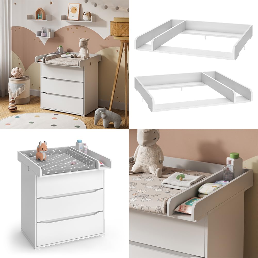 Vicco Piano fasciatoio Wicko Bianco 80 x 76 cm