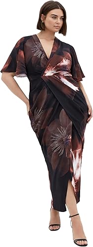 City Chic Women's Plus Size Dress - Braelynn Print Maxi, 14