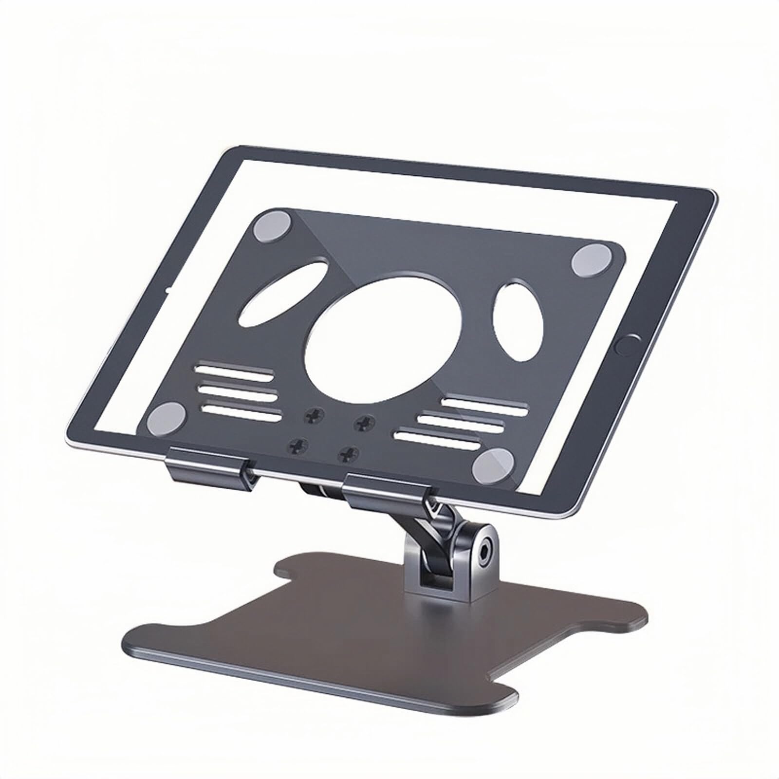 ADVANLUXE Adjustable Foldable Aluminum Alloy Tablet Stand Cell Phone Holder | Multi-Angles Adjustable | Compatible with iPad Pro Air Mini | Kindle E-reader and More