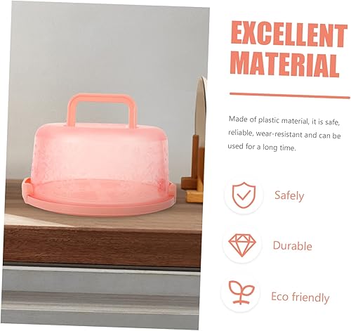 Miniatura 5 de YARNOW Caja portátil para tartas, soporte para cupcakes con tapa, soporte para cupcakes, contenedores de alimentos con tapas, transportador de