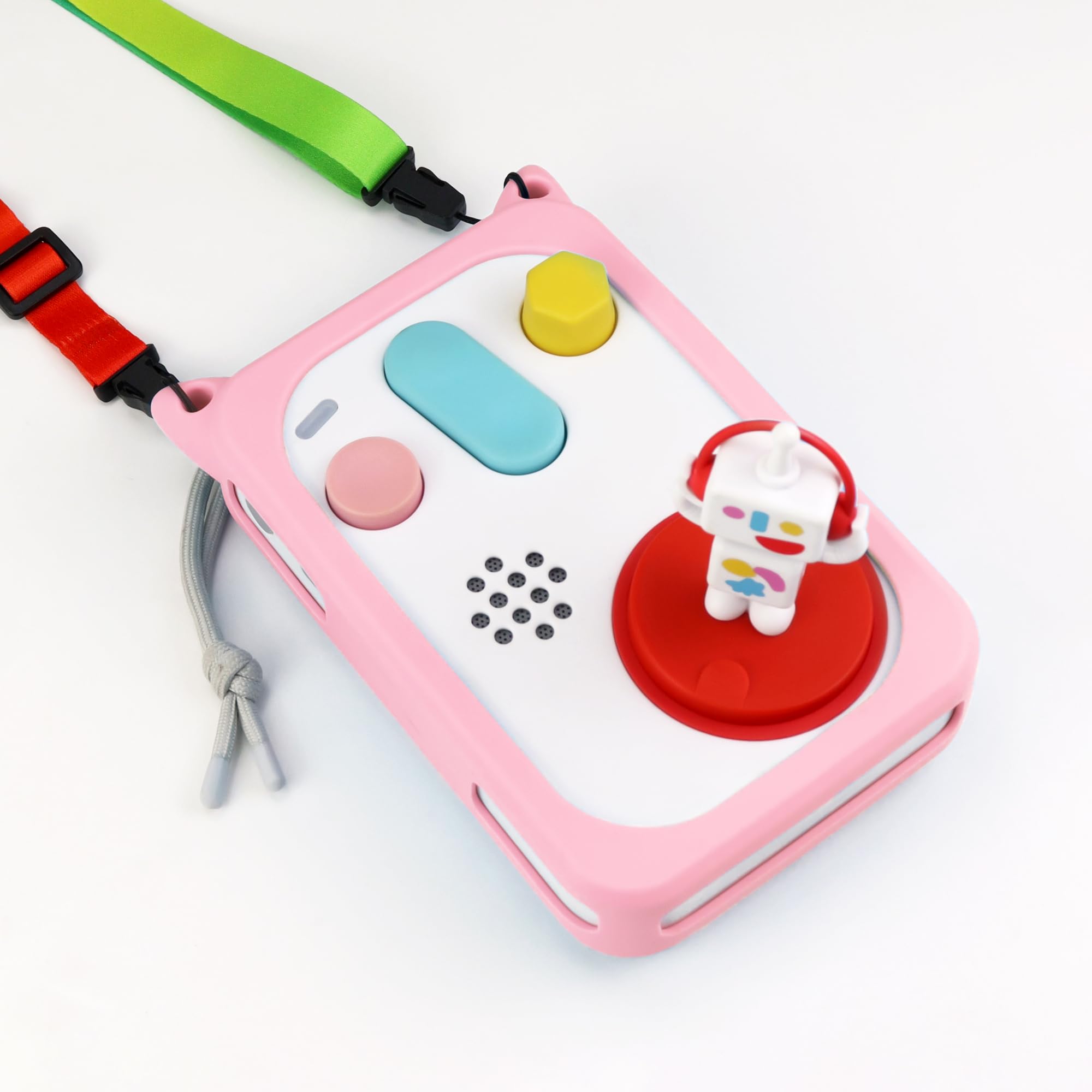 Custodia Protettiva per FABA+ Raccontastorie, Rosa | In Silicone, Cordino