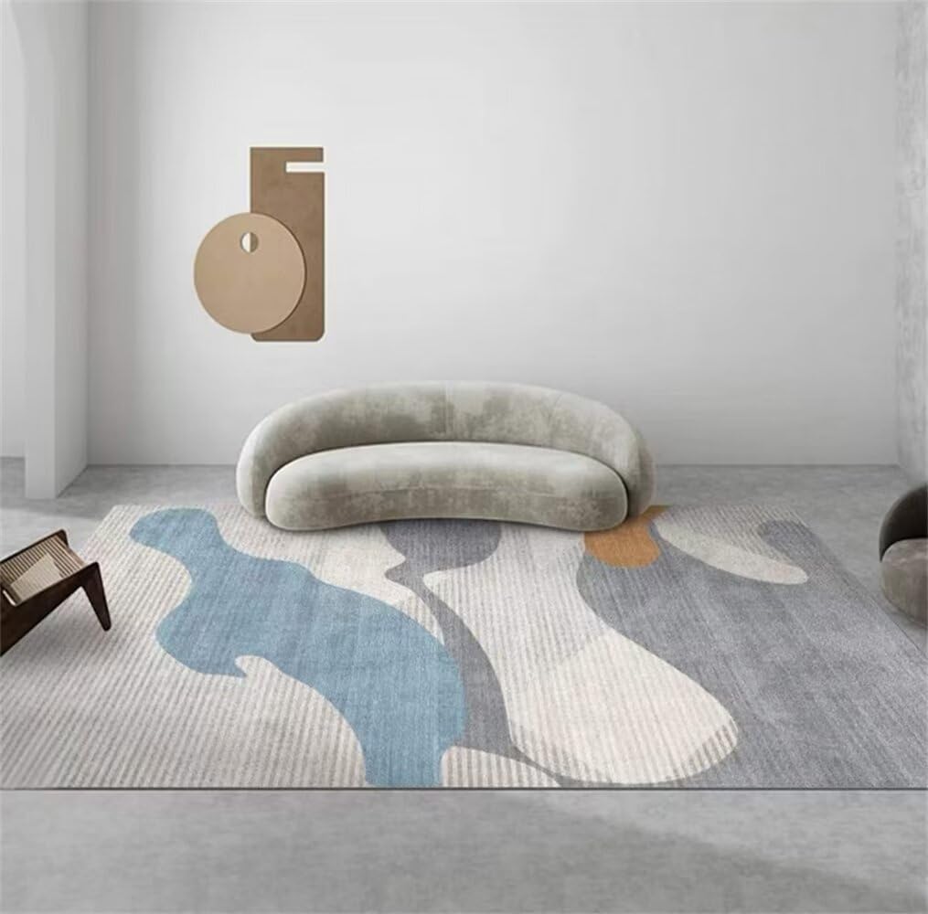 Tapis chambre enfant 200x200cm grand tapis lavable pour le salon