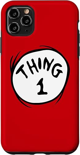 Funda con emblema para iPhone 11 Pro Max Dr. Seuss Thing 1