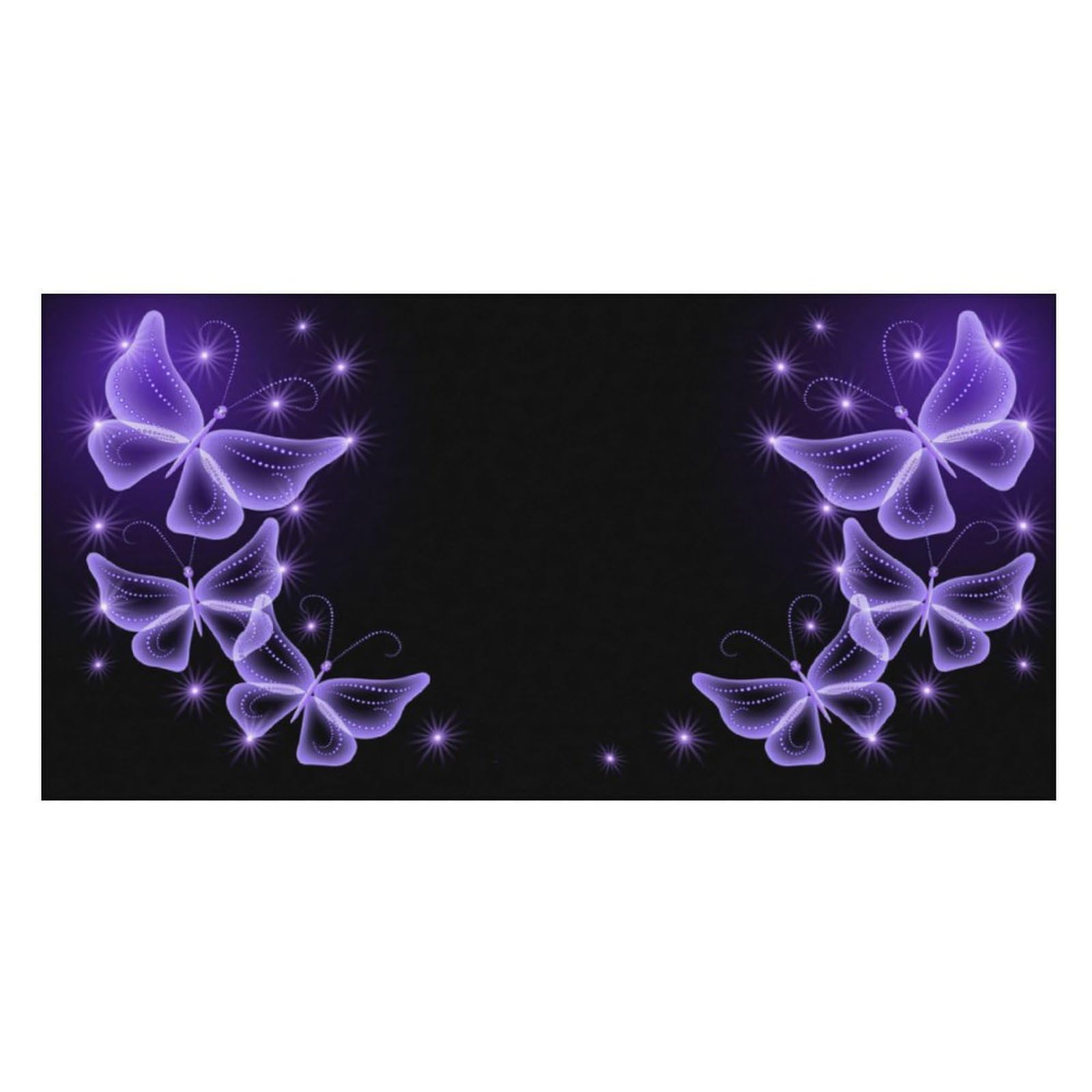 LWORZIIB Beach Towel, Purple Butterfly Bath Towel, Pool Towel Great for Gym Swimming 80 X 160cm