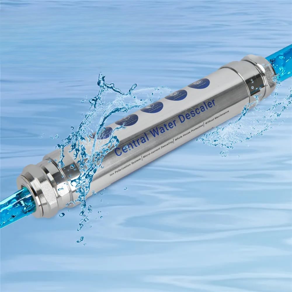 Addolcitore Acqua Acciaio DN15 Compatibile LPS Addolcitore Acqua(DN20) | Acciaio , rimozione minerali duri, protezione impianti idraulici, installazione per semplice, compatto 12x6.5cm