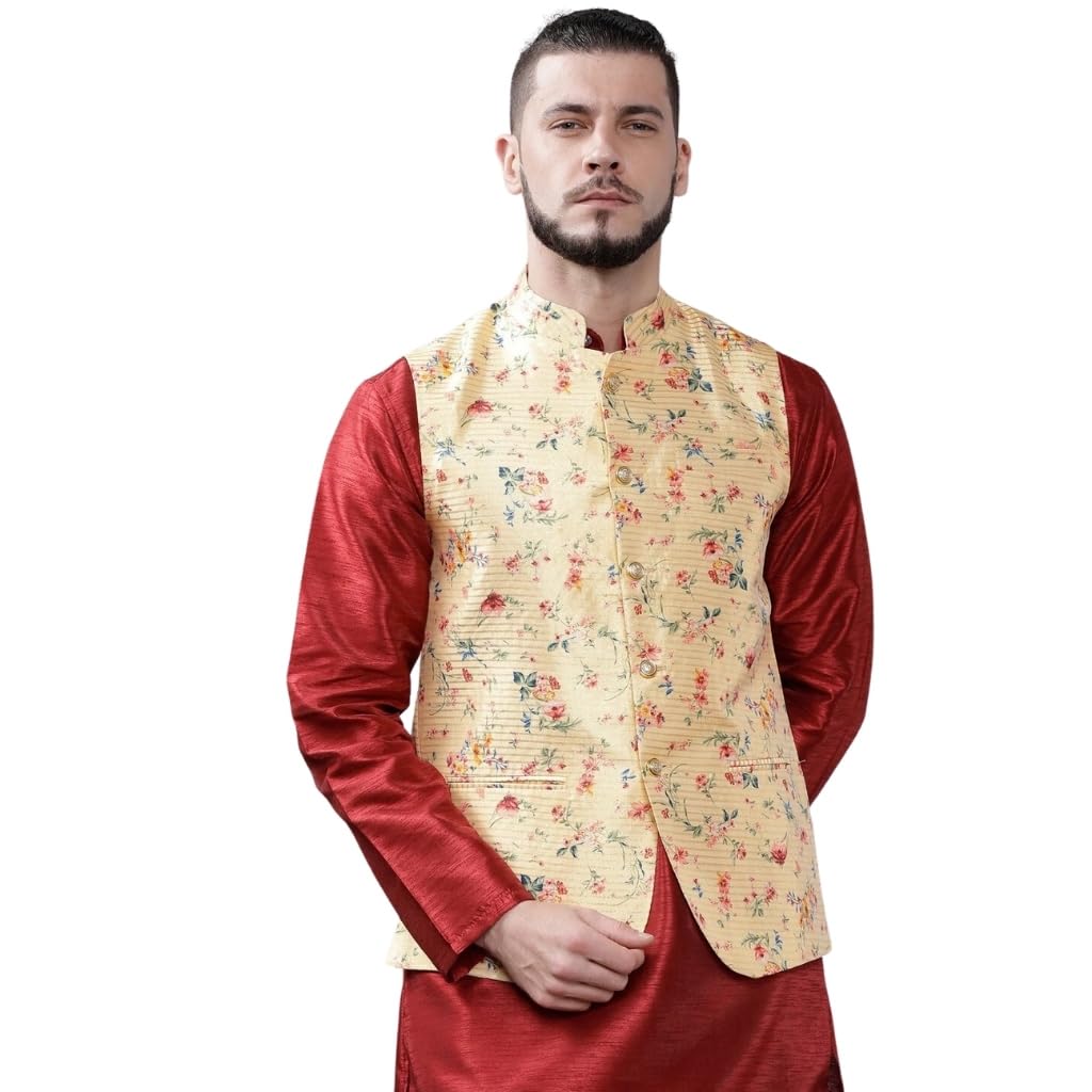 The Indian Garage CoWaistcoat Sleeveless Slim Fit Multi XX-Large