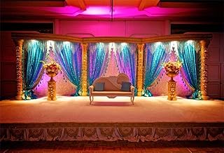 AOFOTO 10x8ft India Culture Ritual Wedding Stage Backdrop Decorations fo...
