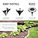 Sunco 12 Pack Solar Lights Outdoor Garden LED, Waterproof Landscape Pathway Lights, Dusk to Dawn, 6000K Daylight Deluxe, Yard Patio Ground Lights, Cross Spike Stake for Easy In Ground Install