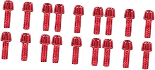 BESTOYARD 18 Peças Parafuso De Bicicleta Parafuso De Rotor De Freio Parafuso Contas Em Massa Rotores Parafuso Parafusos De Rotor De Titânio Parafusos Resistentes Parafusos De Rotor De