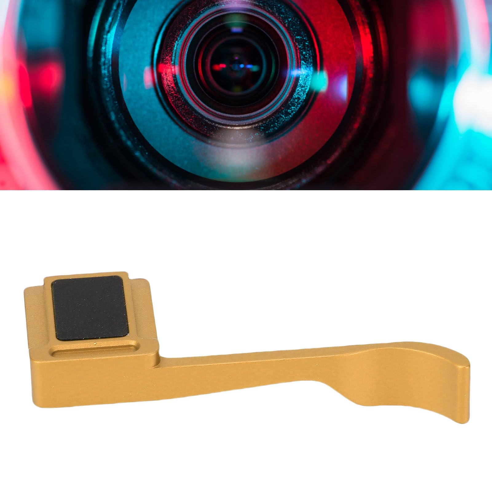 Daumengriff für Q2-Kamera, Langlebige Aluminiumlegierung, Verbesserte Handstabilität, Perfekt für Fotografen, 1 Einheit (Gold)