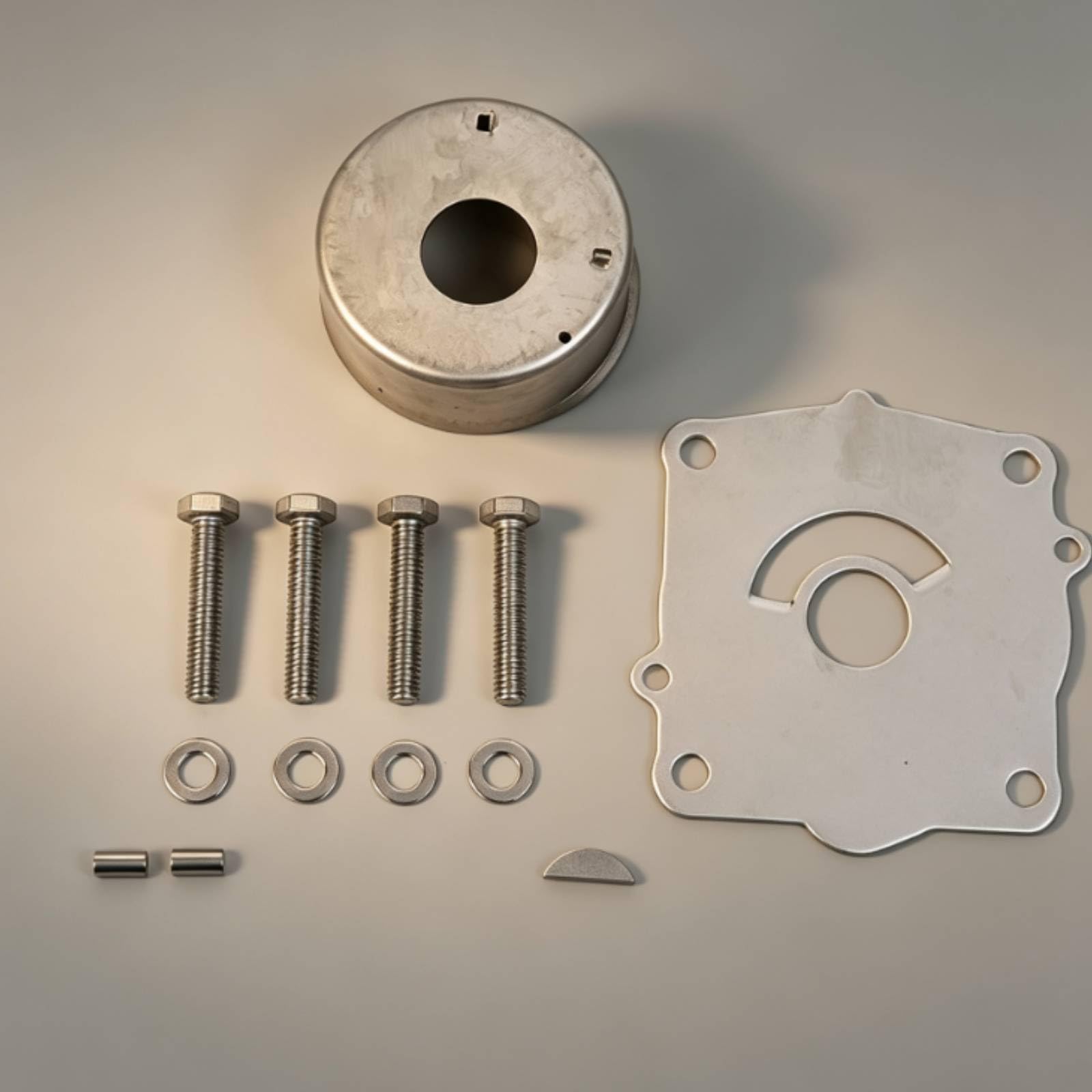 Kit di Riparazione Girante Pompa di’acqua con Alloggiamento Completo Ricambi Marino per Meccanici Nautici, Manutenzione Fuoribordo, Officina Nautica