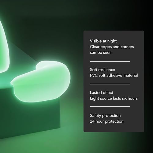 Miniatura 4 de Protectores de esquina de mesa, protector de esquina suave luminoso 12pcs para gabinete