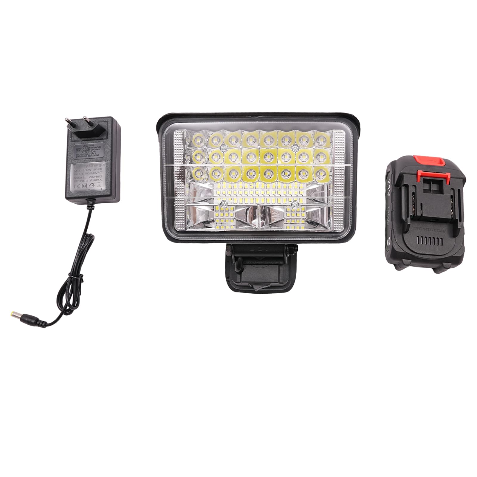 LED Arbeitsleuchte Lampe, Tragbare kabellose LED Leuchte 48W 48 Lampenkugeln Akku Lampe für Camping 800LM
