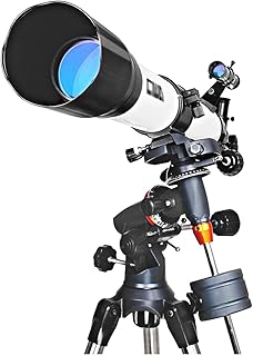 Telescopes,1000Mm Focal Length Astronomy Refractor Telescope,Compact and Portable Travel Telescope,Adjustable Height Tripod,for Kids Beginners