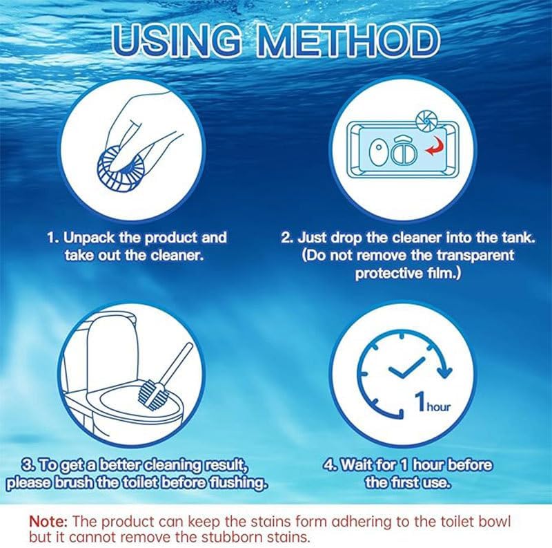 Miniatura 3 de VREOM Tabletas limpiadoras de inodoros, limpiadores automáticos de tanque de inodoro, eliminador de olores, limpieza y desodorante de inodoro,