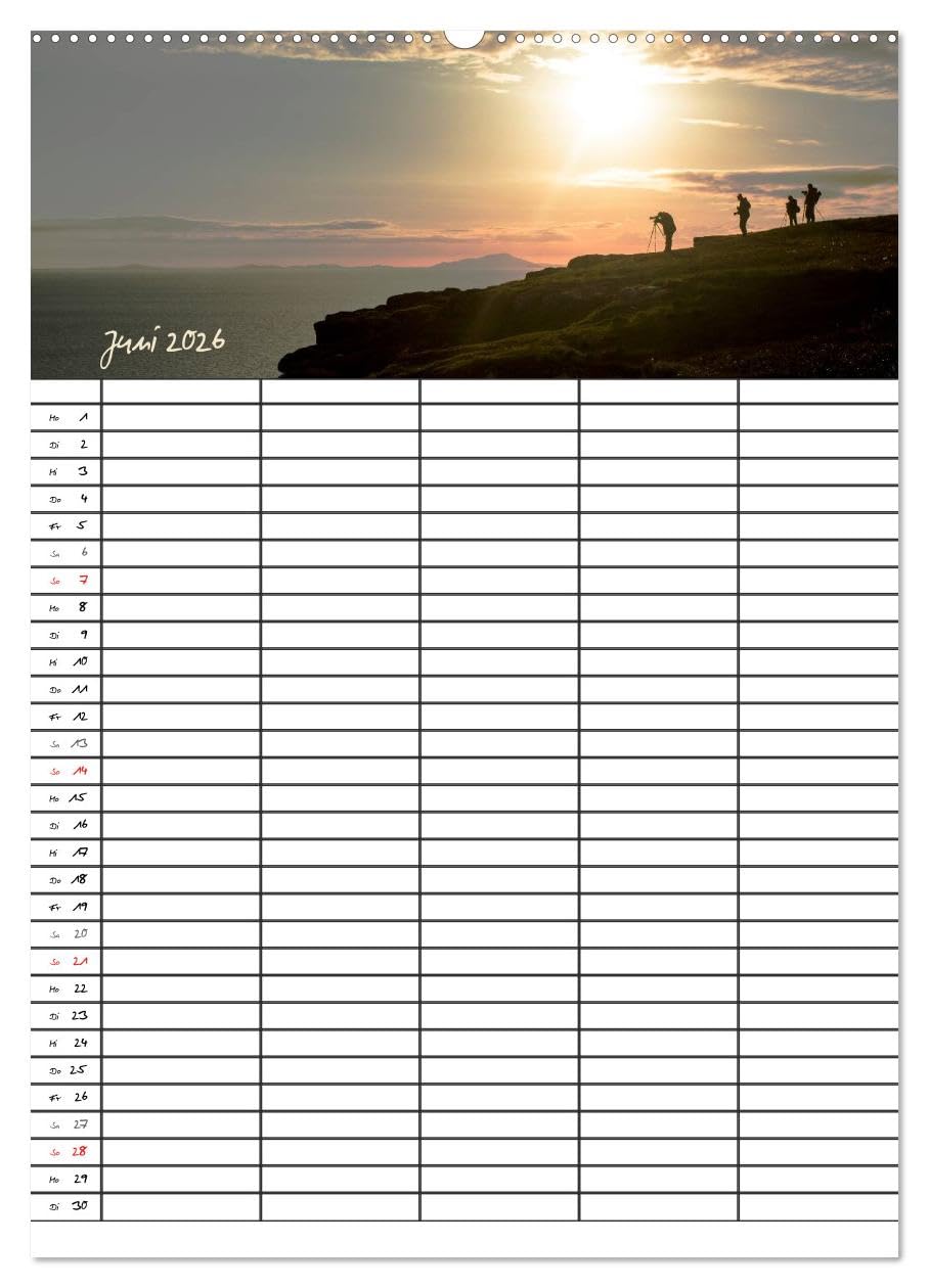 Isle of Skye - Schottlands Inseln - Familienplaner (hochwertiger Premium Wandkalender 2026 DIN A2 hoch), Kunstdruck in Hochglanz: Skye, die "Insel des ... zum Träumen und Genießen. (CALVENDO Orte)