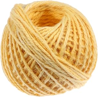 ULDIGI 1 Roll Brown Tags Colored Tabs Brown Twine Jute Thread Jute Twine Roll Gift Tags Jute Twine Crafts Label Burlap Household Paper Rope Tag Rope Clip Jute Rope Tags Brown Twine Rope