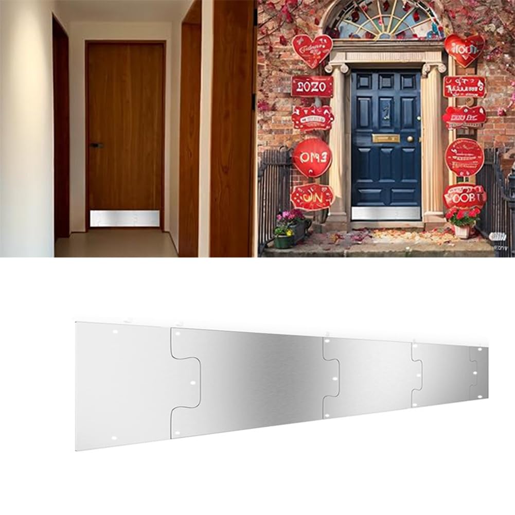 Aboiled Heavy-Duty Door Kick Plate - 8 x 34 Inch Anti-Scratch Protector Indoor/Outdoor Use