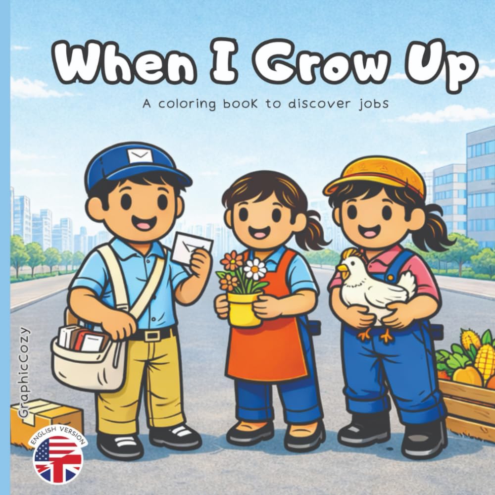 When I Grow Up: A coloring book to discover jobs