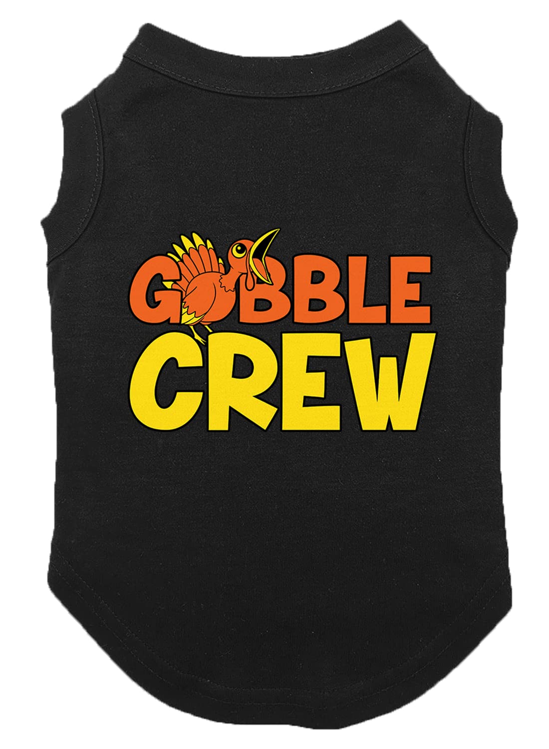 Gobble Crew - Turkey Thanksgiving Dog Shirt (Black, X-Large)