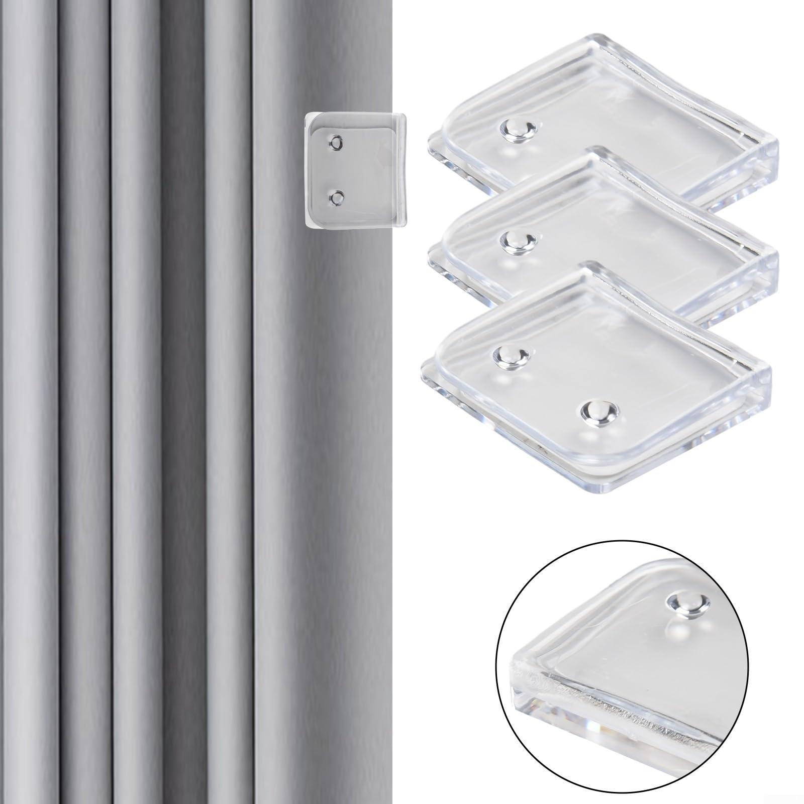 Magneti Per Tenda Da Doccia - Pesi Anti-galleggiamento In Silicone Resistenti Alla Ruggine Facili Da Fissare Impediscono Al Rivestimento Di Muoversi Nero 5 Paia 88017634