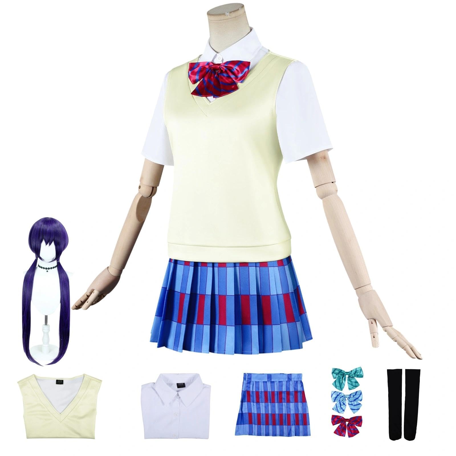 Halloween Kostüm für Erwachsene, Karneval Rollenspiel Cosplay Komplettset – Nozomi Tojo Stil