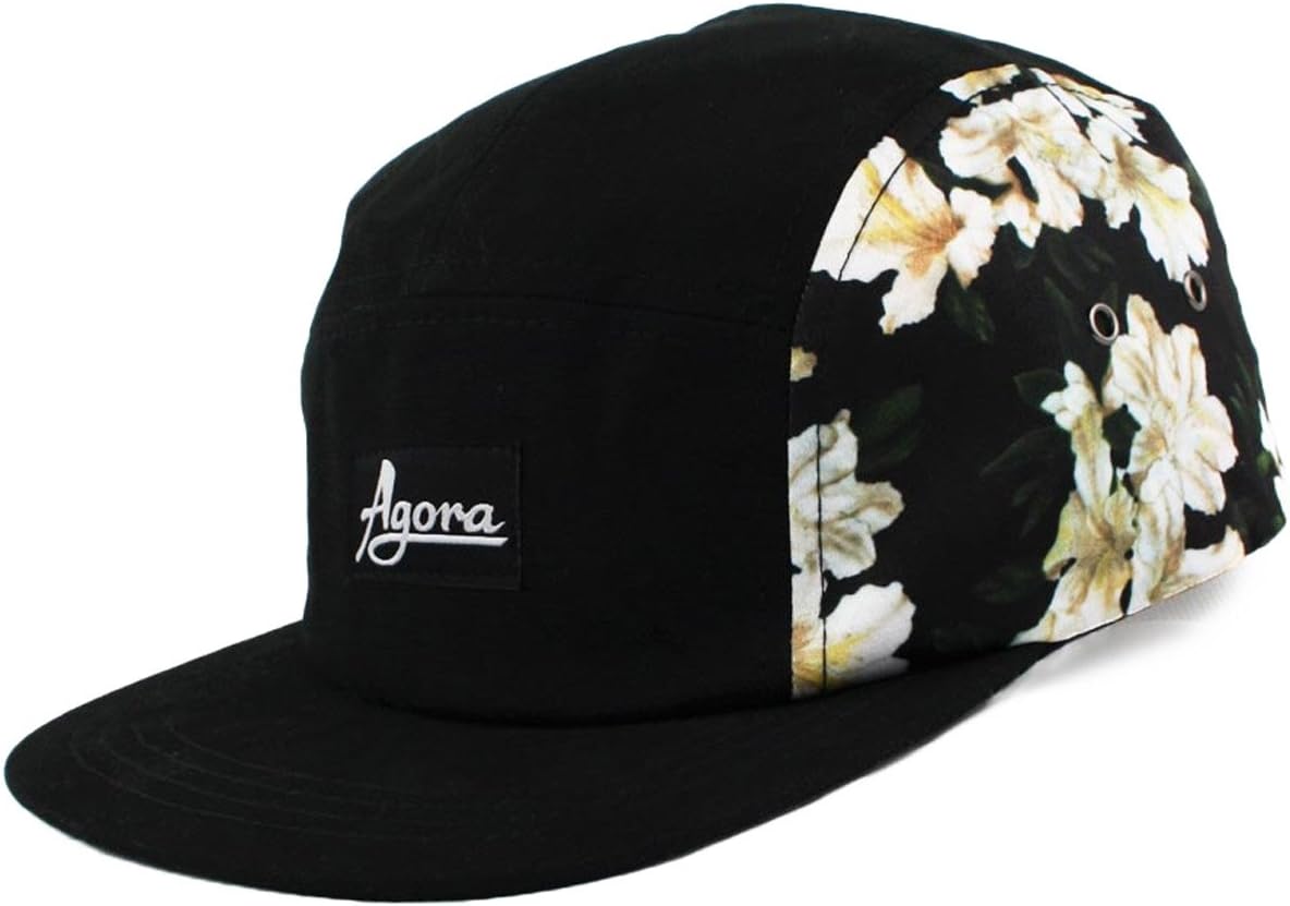 Vintage Caps Azalea Flower 5 Panel Cap