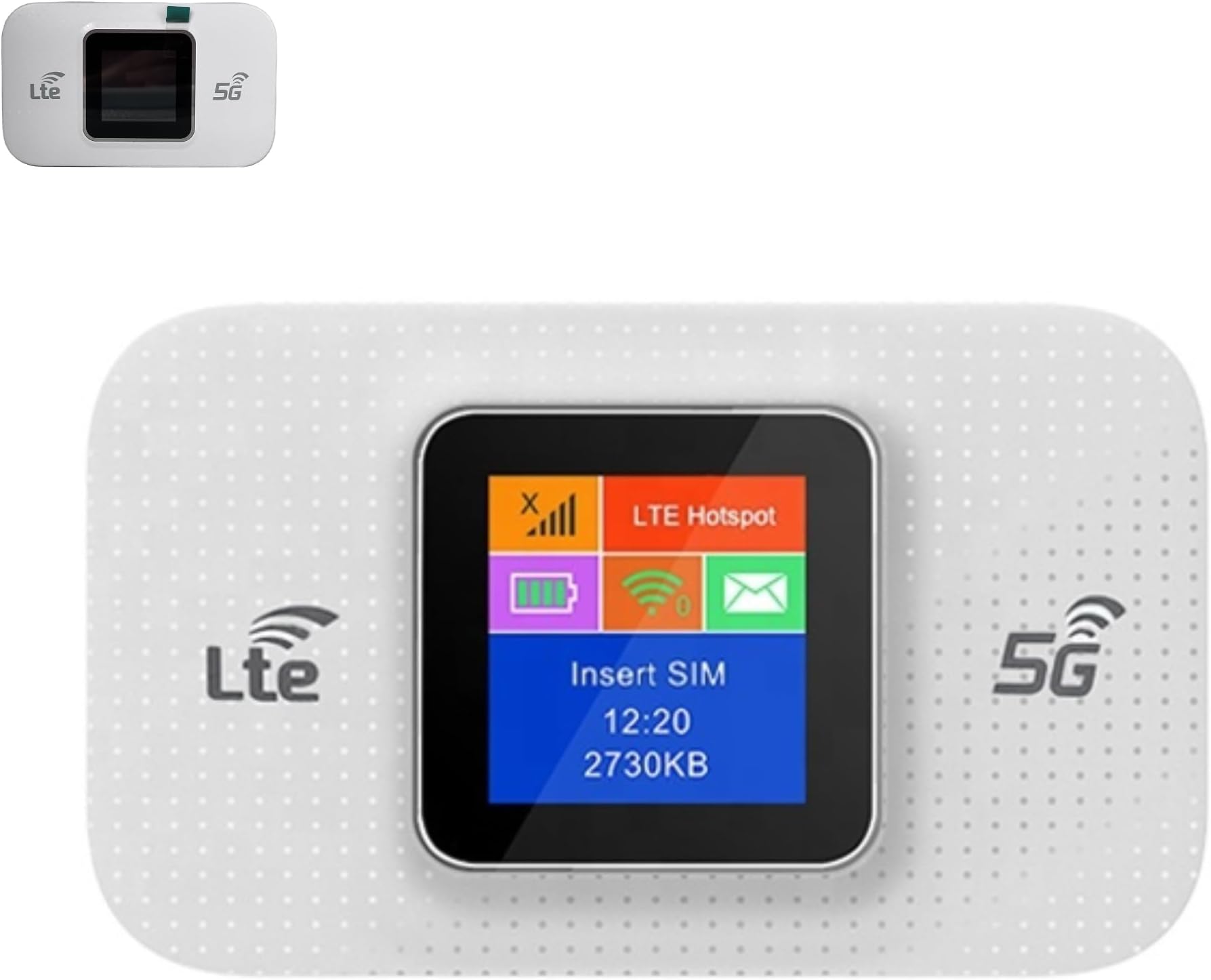4G 5G Wireless Portable Router with Color Screen, Mobile WiFi MIFIs Hotspot, Pocket WiFi6 Router, High-Speed Internet Device with SIM Slot, Compact Travel WiFi for Home, Office, Outdoor Use