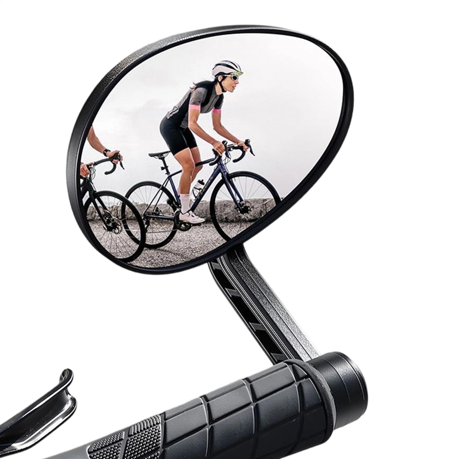 Specchietto retrovisore per bicicletta, grandangolo e girevole a 360°, montaggio sul manubrio per pendolari, città, trekking, montagna e per il tempo libero