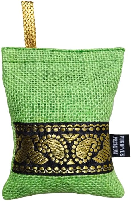 Green GranuleI 100 GramIActivated Carbon Air Purifying Bag|Natural Odor Absorber For Clean And Fresh Indoor Air
