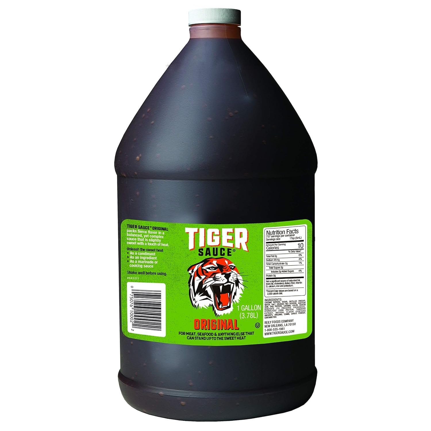 Tiger Sauce Original Hot Sauce, 1 Gallon Jug (Pack of 1)