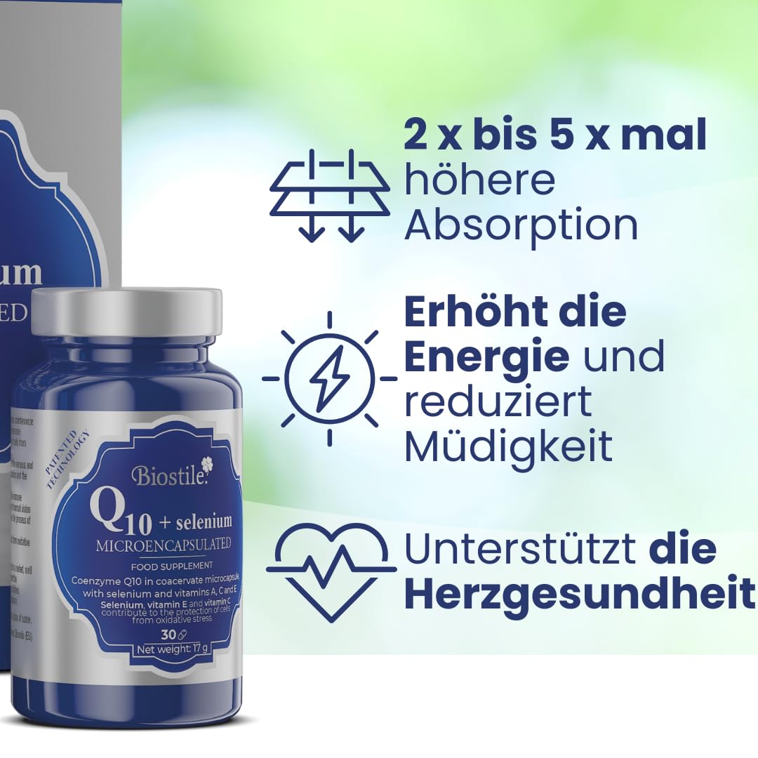 Q10 + Selen – Mikroverkapselt, stärkt Immunsystem und Zellgesundheit
