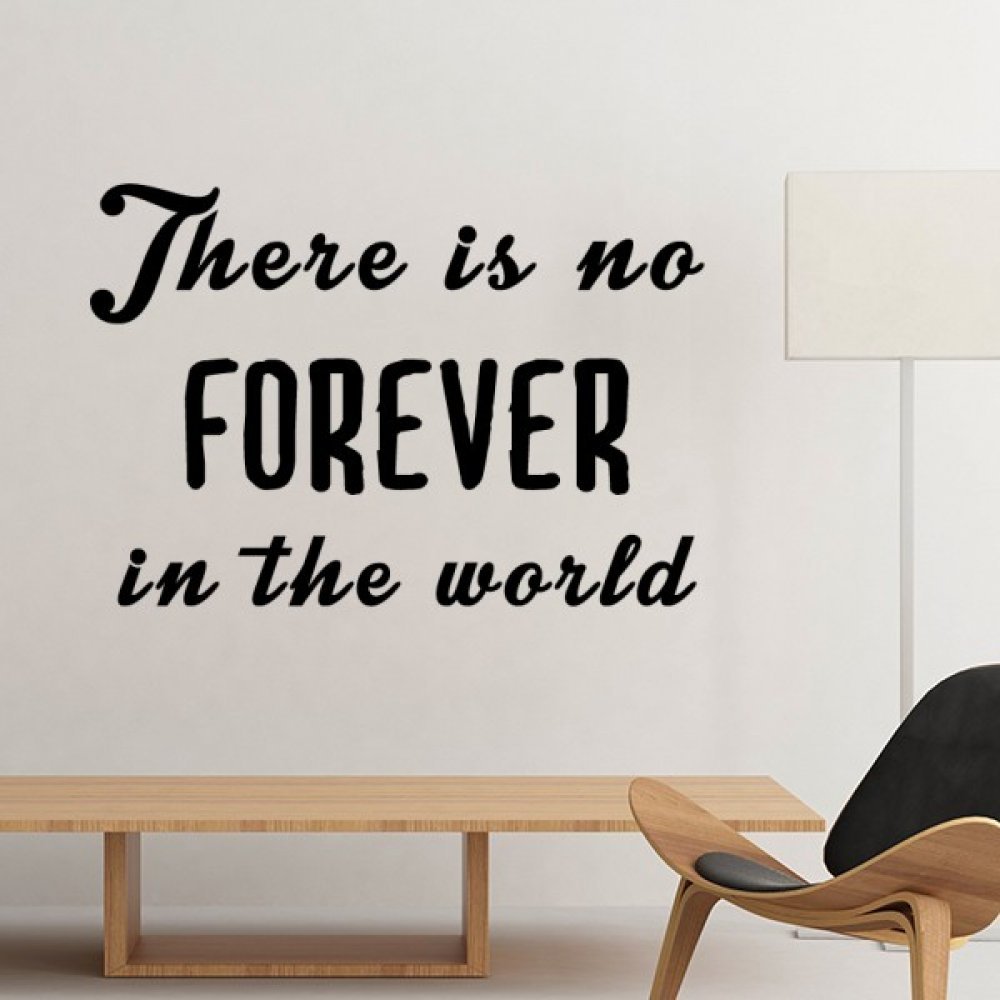 Sticker mural amovible jaune de 50cm avec citation inspirante pour papier peint