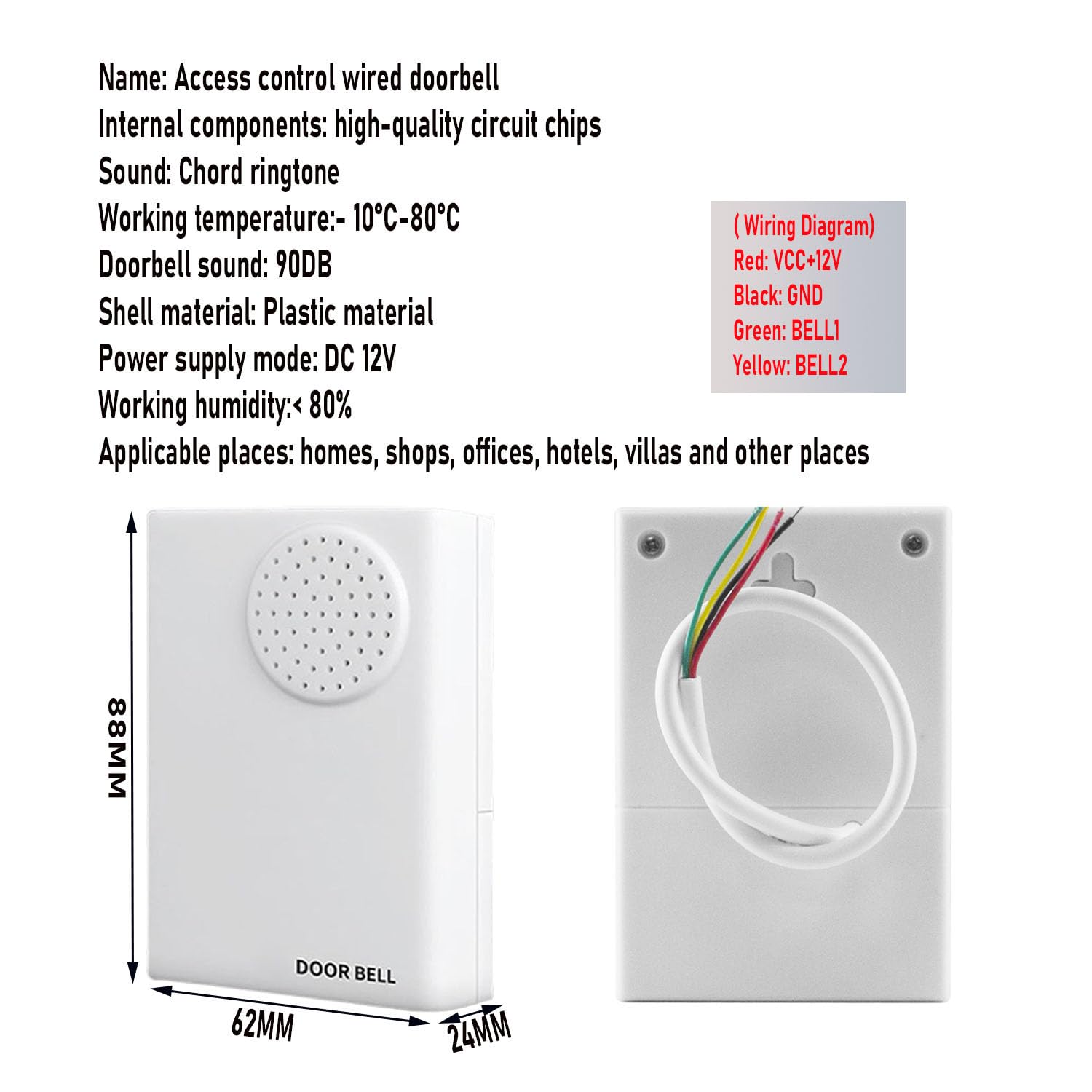 YAVIS Con pantalla Sistema de Controlador de Acceso WIFI TUYA Huellas Digitales impermeable Teclado táctil Lector de tarjetas RFID 125KHz/13,56MHz NFC, 12V Cerradura con botón eléctrico, Alimentación