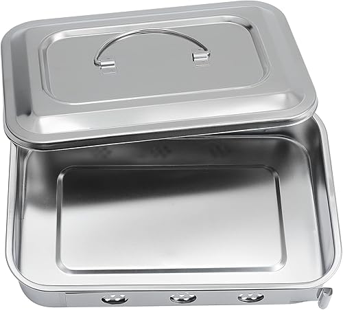 Bandejas quirúrgicas médicas de acero inoxidable para instrumentos dentales, bandeja organizadora de bandejas de placa de esterilización, caja con