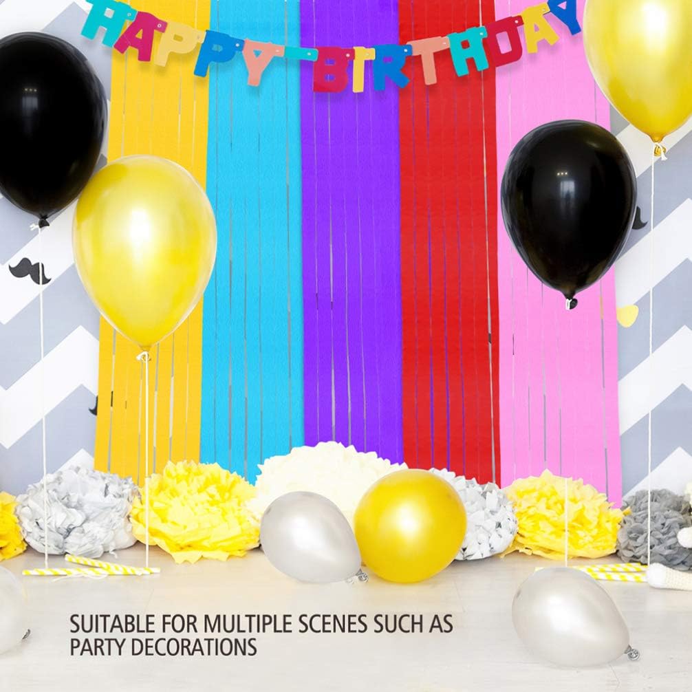 6Rolls Crepe Paper Streamers, 82FT Rainbow Paper Craft Streamers - Image 3