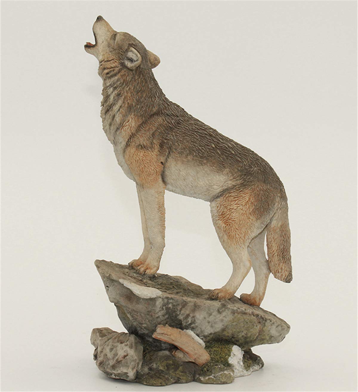 AMITD Wolf Coyote Model Animal Figure Resin Decor Statue Gift