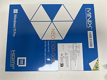 未使用品　MINIX NEO Z100 ファンレスミニpc 12世代N100 Amazon.com: MINIX Z100-0dB Fanless Mini PC, Intel 12th Gen N100