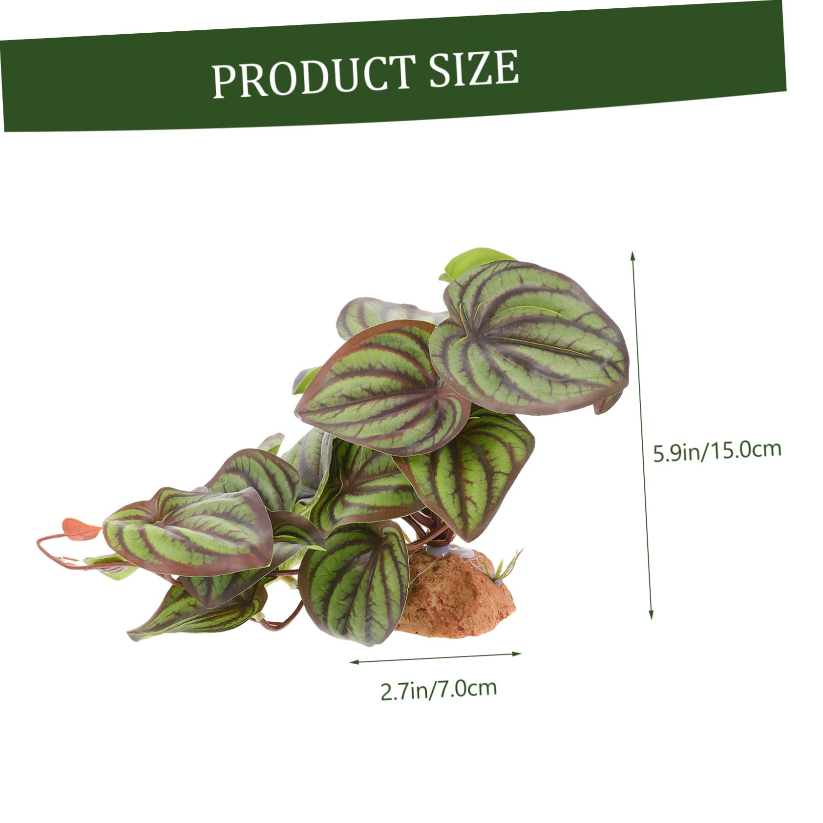 balacoo Reptile Box Plants Terrarium Plant Decor Realistic Resin for Reptile Hide