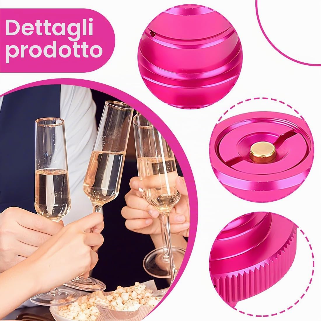 XPEX 1 Pezzi Adattatore Rapido CO2 per SodaStream, Compatibile con Duo/Art/Terra, TR21-4 Filetto Trapezoidale, Ricarica Bombola Soda Maker, Porpora（A）