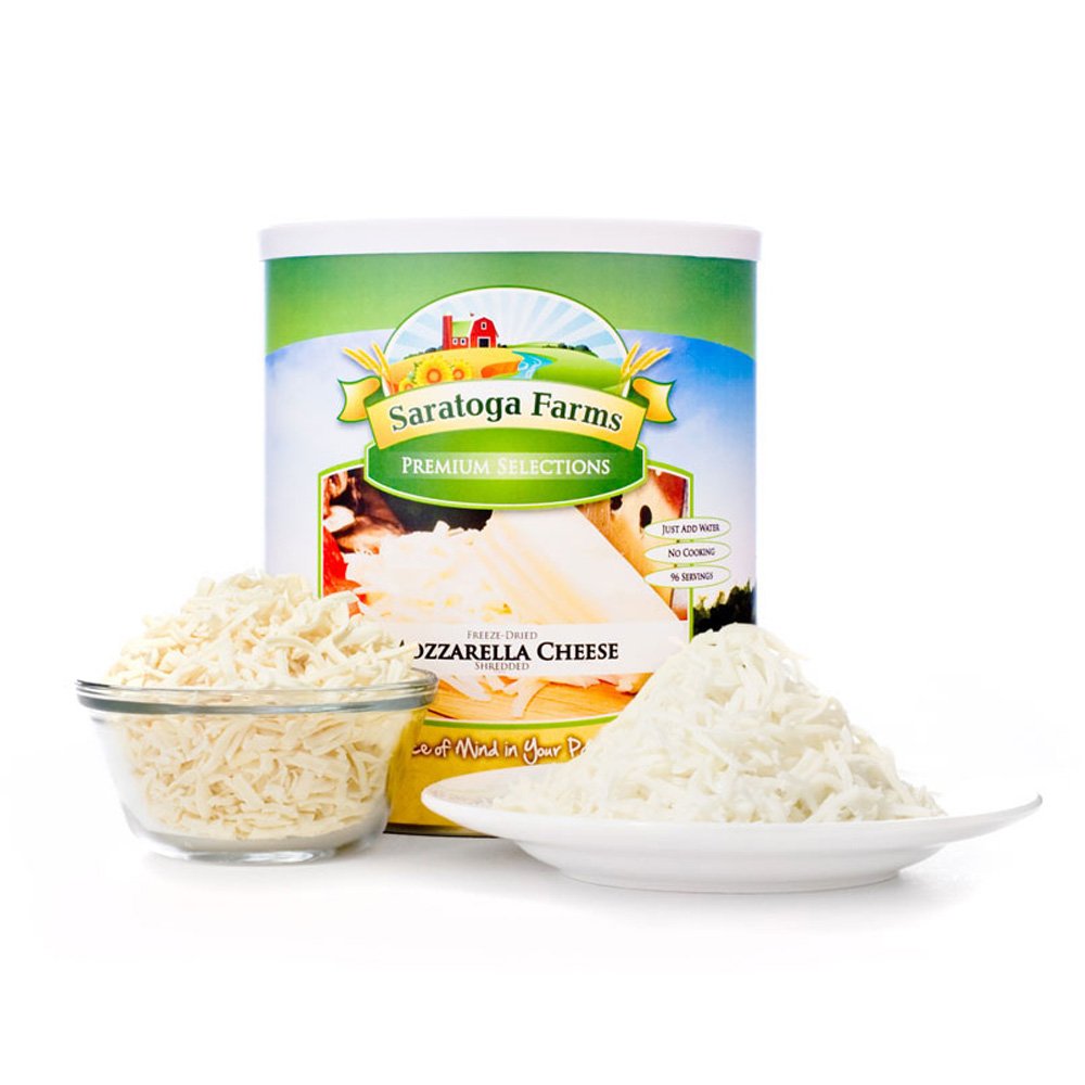 Saratoga Farms FreezeDried Mozzarella Cheese, FreezeDried