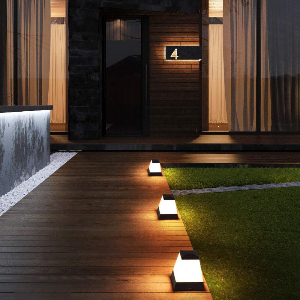 16W LED Zewnętrzna kolumnowa Zewnętrzny płot ogrodowy Ściana Willa Odrzwi Wystrój domu Aluminiowy wodoodporny IP54 PC Klosz Słupek słupkowy Oprawa latarni