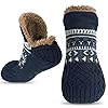flintronic Calcetines Antideslizantes Invierno para Hombre, Calcetines de Piso más Forro Polar Grueso para Mantener el calor, Calcetines Invierno Antideslizantes Gordos para Mujeres y Hombres