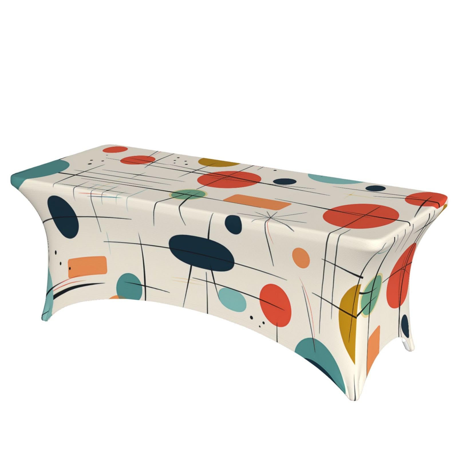 Nappe pour événement et mariage rectangulaire au style rétro
