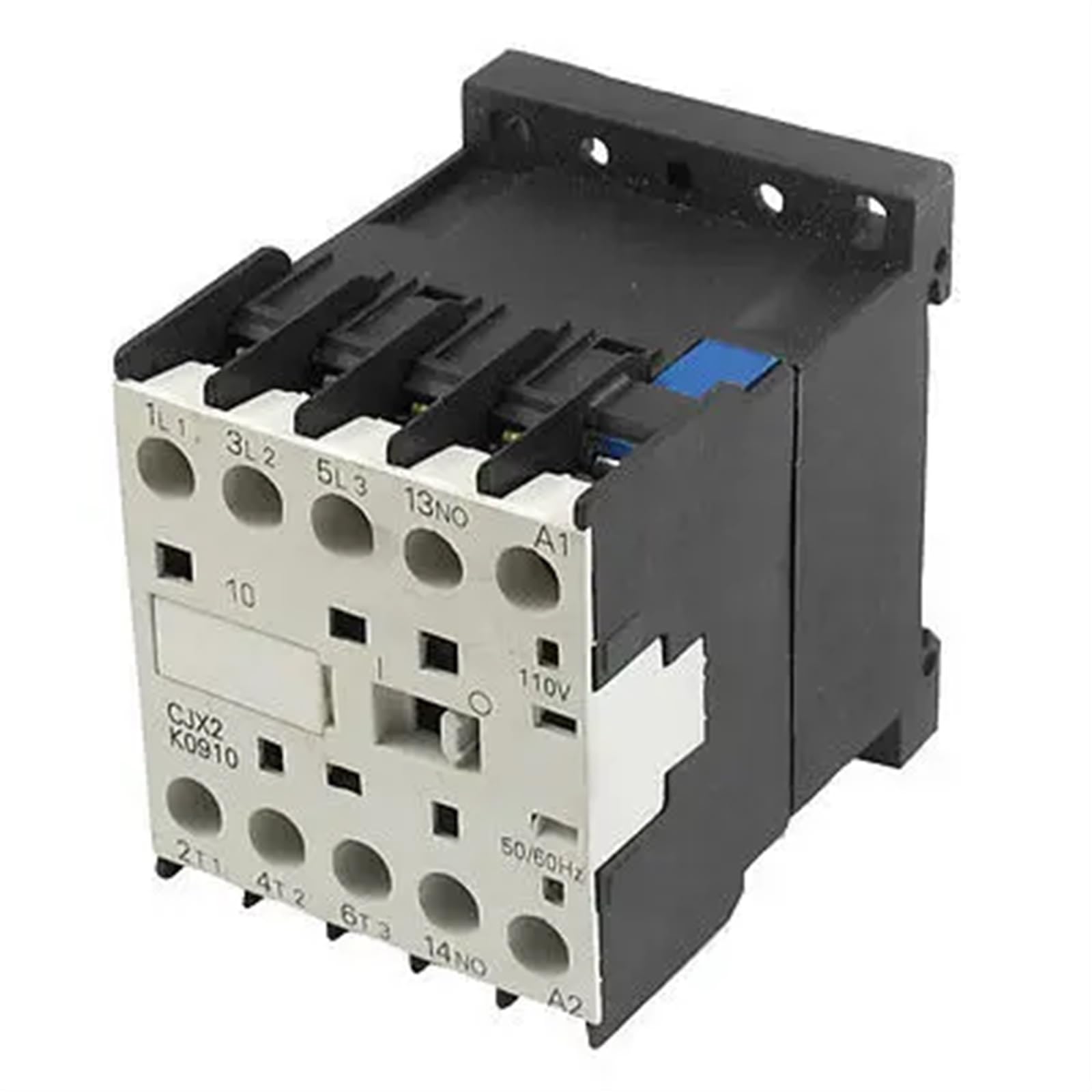 QEFHSVVZE CJX2-K0910 110 Volts Coil 35mm DIN Rail 9A Three Pole 3P 1NO AC Contactor