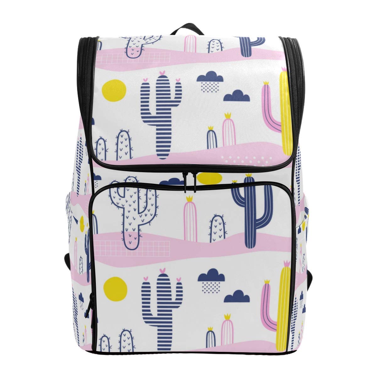 Trendy Generous Seamless Vector Pattern Cute Decorative Fishes,Backpack Rucksack Travel Bag Hiking Knapsack College Student School Bookbag Travel Daypack for Men or Women,Colour Name:11 (Color : 15)